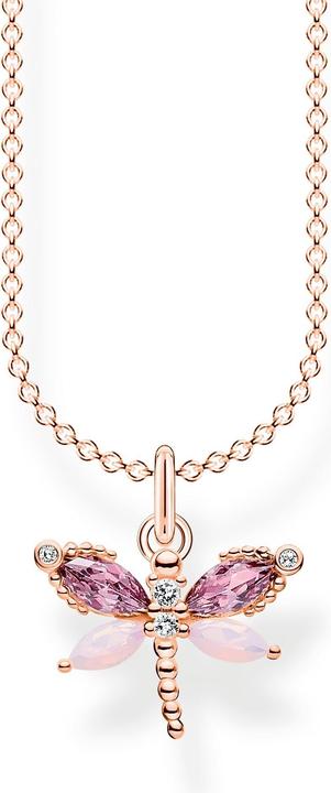 Immagine prodotto Thomas Sabo Collana libellula con pietre oro rosa (Argento 925, 38 - 45 cm)