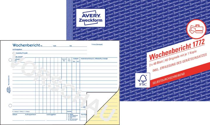 Image du produit Avery Rapport hebdomadaire (40x)