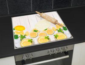 Actual product image Wenko Multi-plate Mod. Lemon cover plate for glass ceramic hobs, chopping board