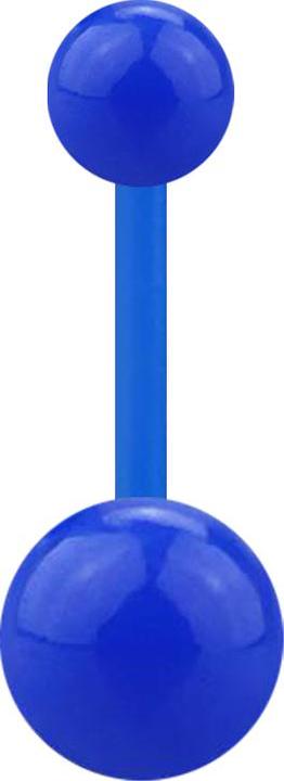 Produktbild Star Piercing Banane dunkelblau mit zwei Kugeln (ohne Messing, Kunststoff)