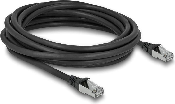 Actual product image Delock RJ45 network cable Cat.6A S/FTP PUR Outdoor 5 m black (S/FTP, 5 m)