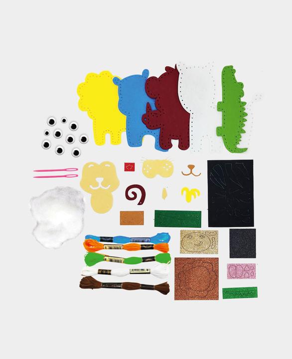 Actual product image I Am Creative Felt sewing set, complete set animals