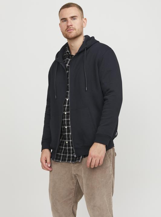 Produktbild Jack & Jones Plus Size Einfarbig Kapuzenpullover mit Reissverschluss Kapuzenpullover mit Reissverschluss (XXL)