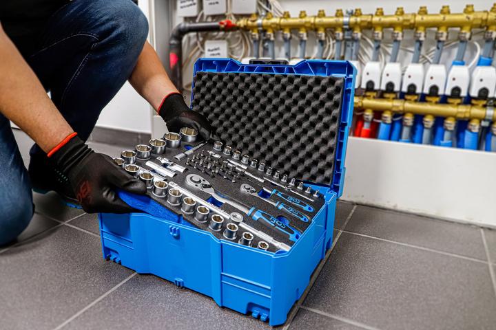 Actual product image BGS Socket, Hammer, Pliers, Screwdriver Set | 6.3 mm (1/4") / 12.5 mm (1/2") | systainer® | 77 pcs.