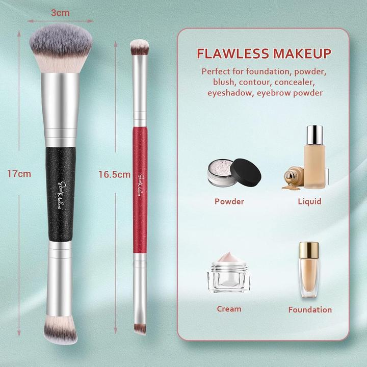 Produktbild Start Makers Make Up Pinsel Concealer Foundation Doppelseitig 2 Stück (Concealer)