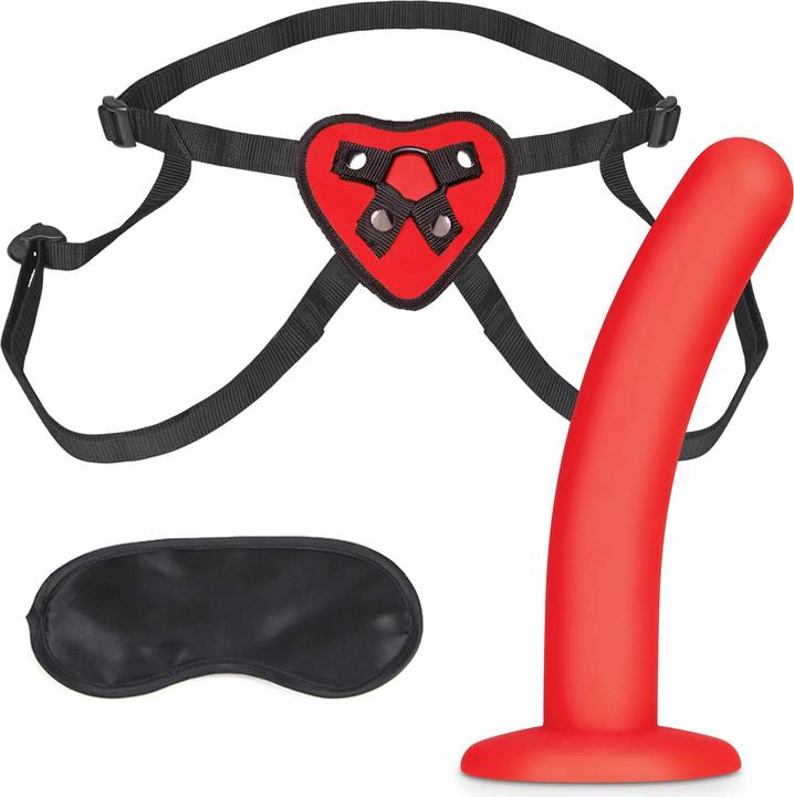 Produktbild Lux Fetish Red Heart Strap-on Set