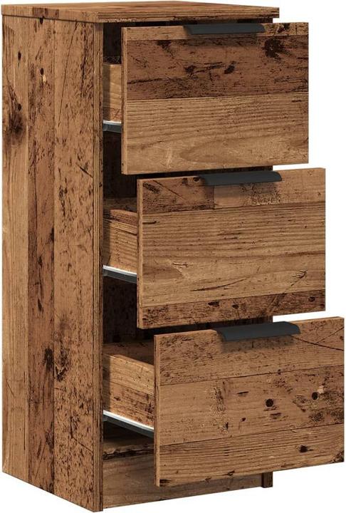 Produktbild vidaXL Sideboard mit Schubladen Kommode Anrichte Beistellschrank Altholz-Optik (30 x 30 x 70 cm)