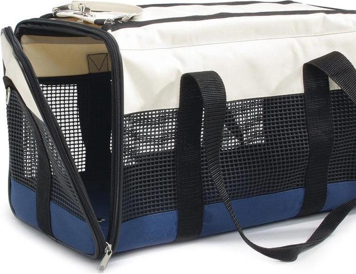 Image du produit Beeztees Bz Sac De Transport En Nylon Crème/Bleu (Chat)