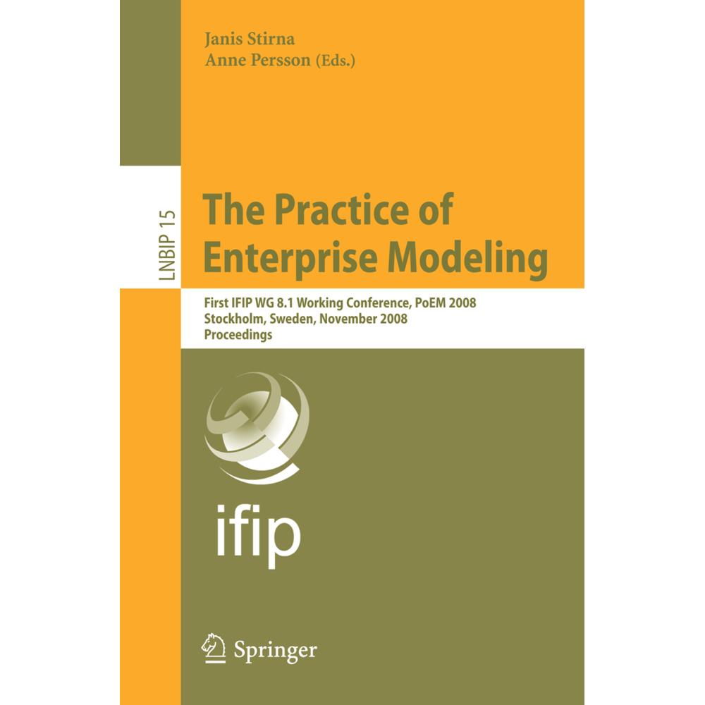 The Practice of Enterprise Modeling, Fachbücher von Janis Stirna, Anne Persson