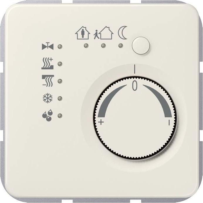 JUNG Raumtemperaturregler UP CD KNX ws glz 2178TS, Thermostat, Weiss