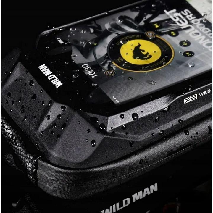 Image du produit Wildman Bicycle accessory traveling bag for handlebars with zipper X3 0,5L black (3 l, Sacoche de guidon)