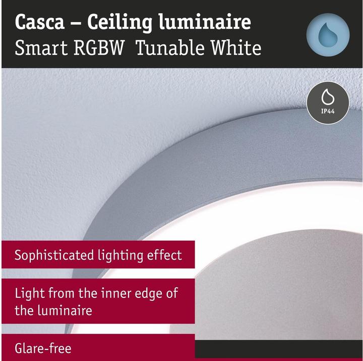Actual product image Paulmann Deckenleuchte Casca Zigbee (2500 lm)