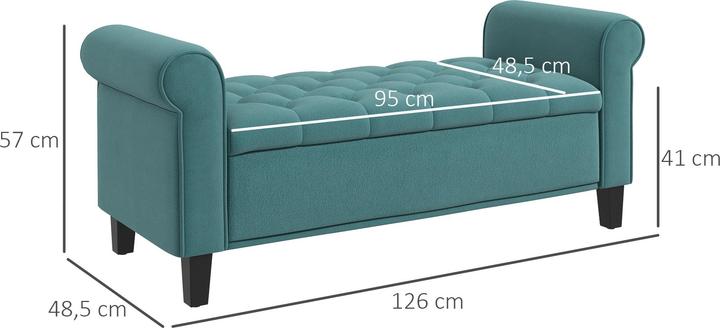 Actual product image Homcom Upholstered bench (48.50 cm)