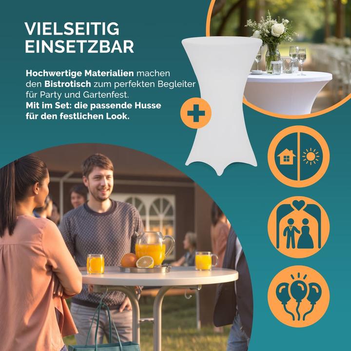 Image du produit Casaria Table haute avec housse