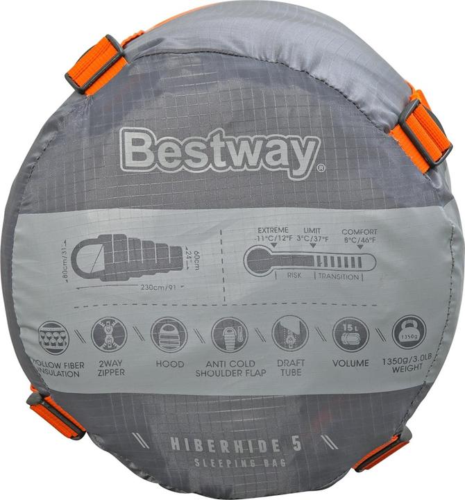 Produktbild Bestway Mumien-Schlafsack Hiberhide 5 230 x 80 x 60 cm (230 cm)