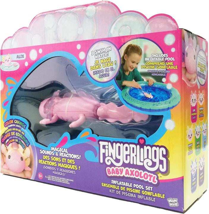 Produktbild WowWee Fingerlings Baby Axolotl med Oppustelig Pool