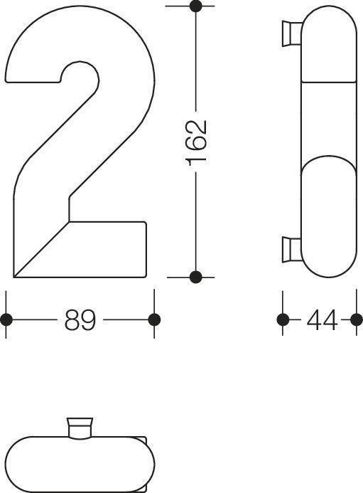 Image du produit Hewi Numéro de rue Chiffre 2