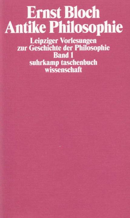 Produktbild Leipziger Vorlesungen zur Geschichte der Philosophie (Deutsch, Ernst Bloch, 1985)