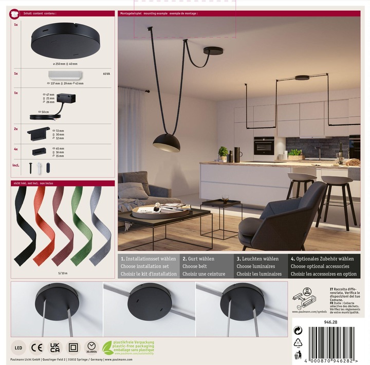 Produktbild Paulmann Gurt-System ULine Installationsset