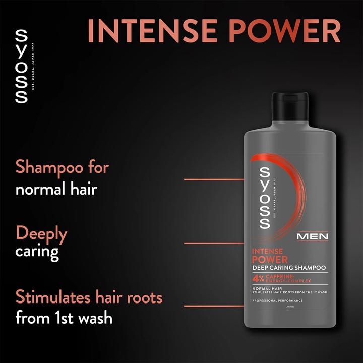 Actual product image Syoss Men Power Shampoo for Normal Hair 440ml (440 ml)