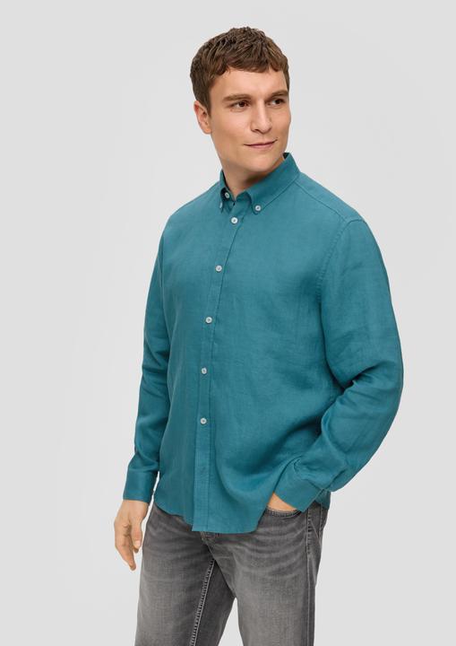 Image du produit s.Oliver Hemd Leinenhemd mit Button-Down-Kragen (3XL)