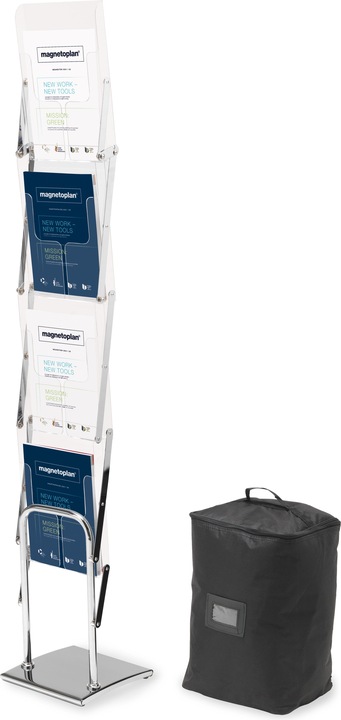 Produktbild Deflecto ProspektStänder 36200 26x157.5x28cm DIN A4 4 Fächer tr (A4)