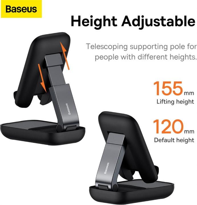 Actual product image Baseus Folding Phone Stand (black)