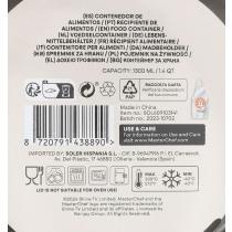 Actual product image Masterchef round airtight lunch box 1300ml