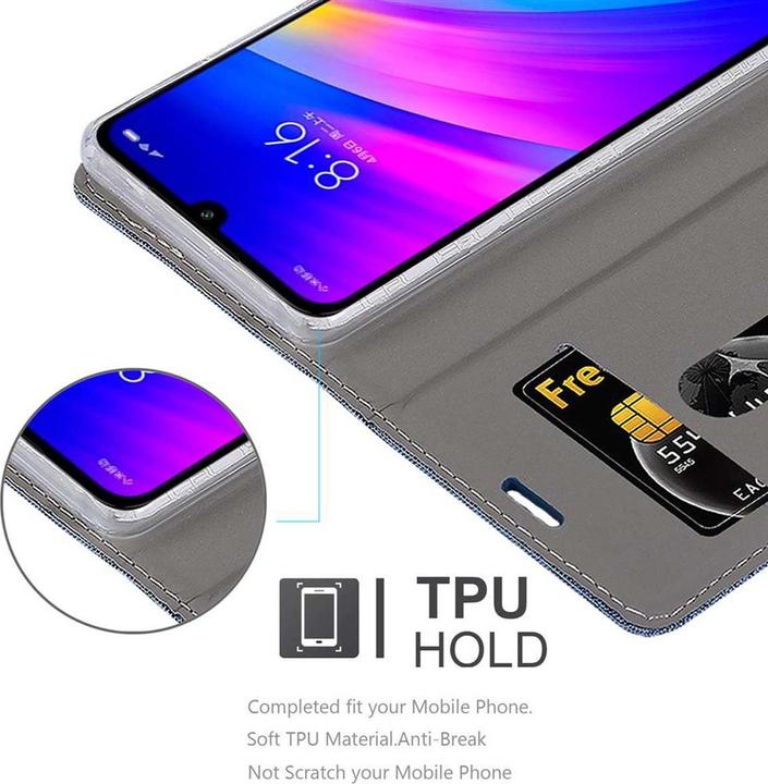Actual product image Cadorabo Book Jeans Optics Cover (Xiaomi Redmi 7)