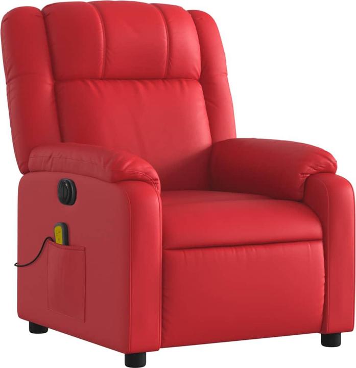 Produktbild VidaXL Massagesessel Elektrisch Sessel Fernsehsessel Relaxsessel Rot Kunstleder