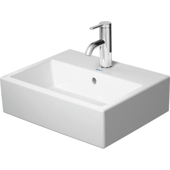Duravit, Waschbecken, Handwaschbecken VERO AIR m ÜL HLB 450x350mm geschli 1 HL weiss (350 mm, 450 mm)