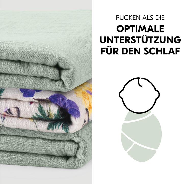 Image du produit Hauck Cuddle N Clean 3Set Sage/ Beige Floral (80 cm, 80 cm)