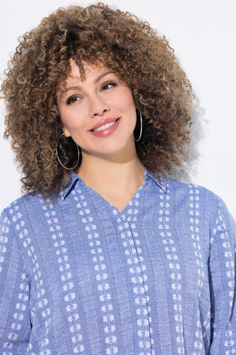 Produktbild Ulla Popken Hemdbluse, Saumband, Hemdkragen, Langarm (46, 48)