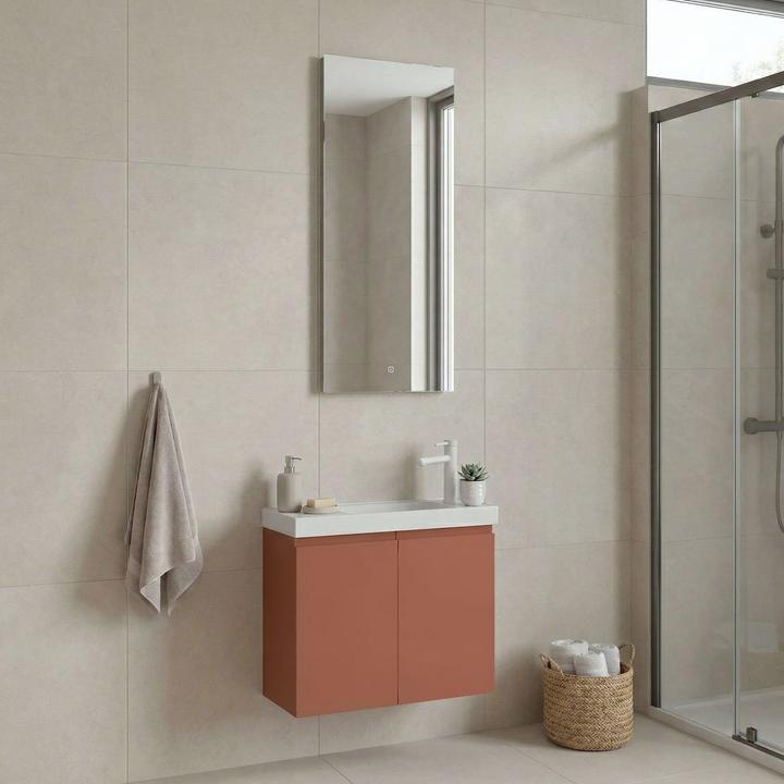 Produktbild Homitis Ferla 60 Bathroom Cabinet With Sink & Mirror Set (2 Pieces)