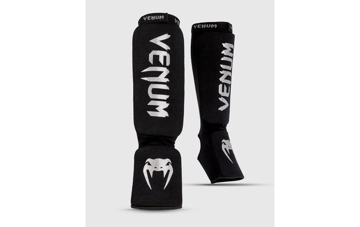 Immagine prodotto Venum Kontact Shin Guards Schwarz/Silber, L, Grösse: L (L)