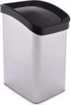 Produktbild Berilo Kunststoff-Kipp-Abfalleimer silber 12 (12 l)