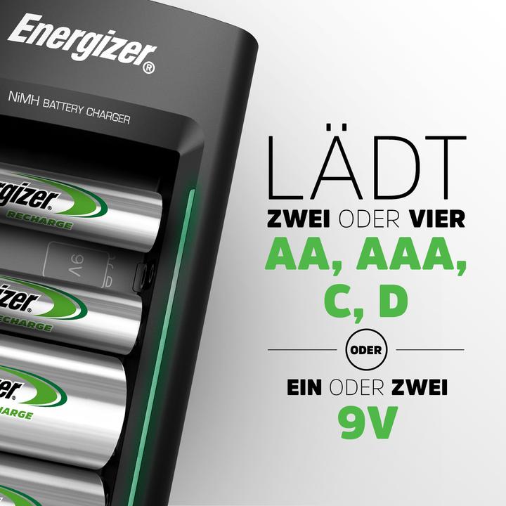 Image du produit Energizer Recharge universelle (1 pcs, D, 9V Block, AA, AAA, 2300 mAh, Chargeurs sans batterie)