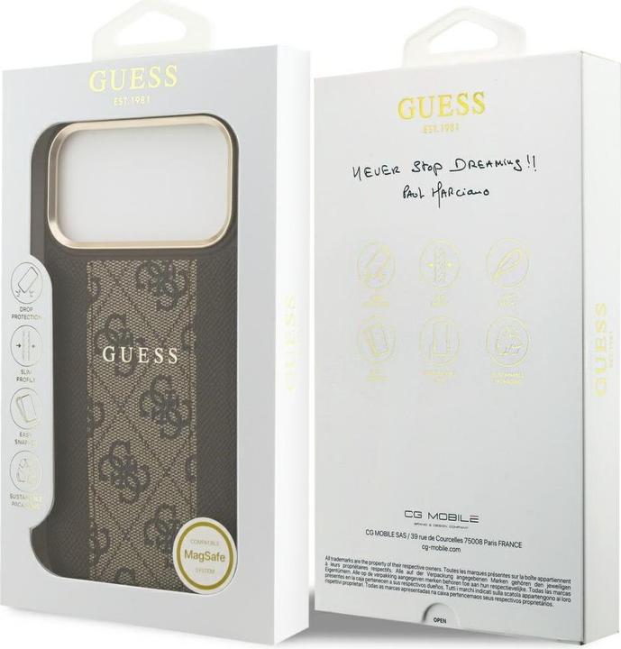 Produktbild Guess - Hardcase 4G - iPhone 17 Pro Max - Brown (Apple iPhone 17 Pro Max)