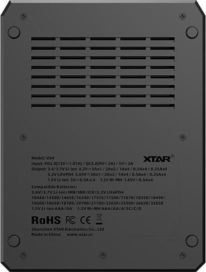 Immagine prodotto Xtar VX4 (1 pz., 18650, Caricabatterie senza batteria)