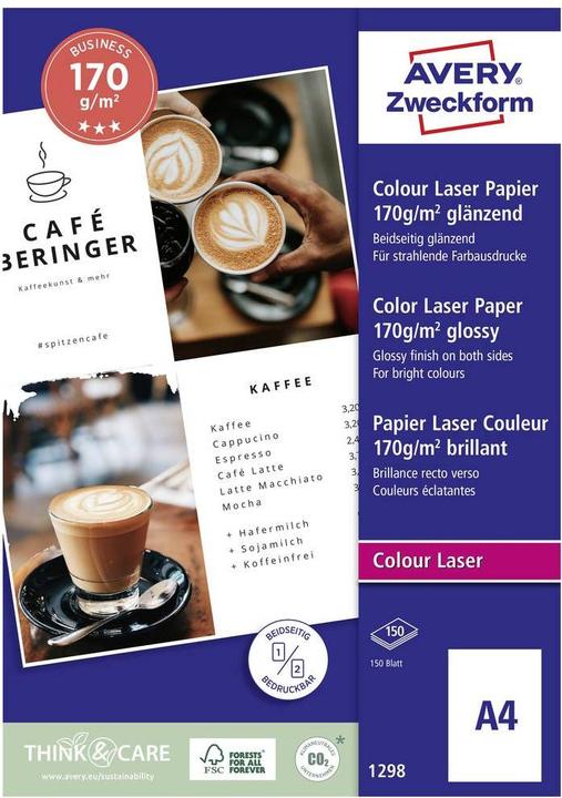 Produktbild Avery Superior Colour Laser Papier (170 g/m², A4, 200 Stk.)