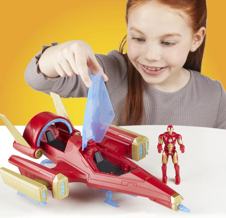 Image du produit Hasbro Epic Hero Series Iron Man Repulsor Blast Battle Jet