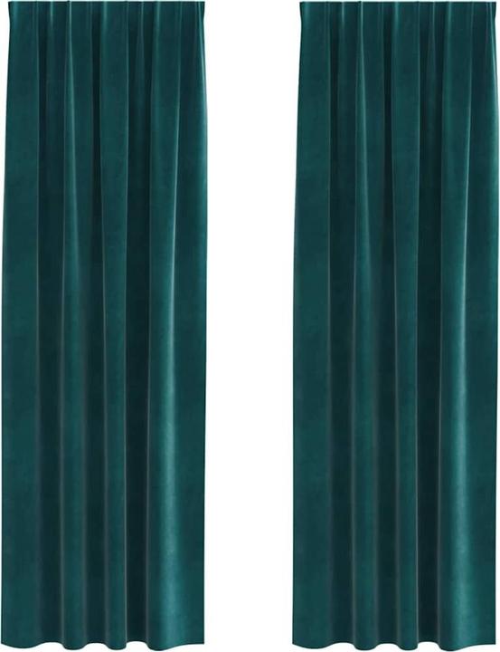 Image du produit VidaXL Rideaux vert foncé (140 x 260 cm)