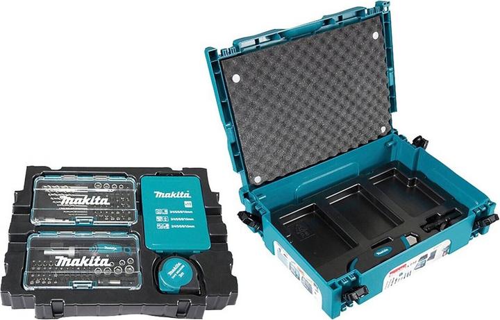 Actual product image Makita Set Bits + Bohrer im MAKPAC Koffer (H, TX25, TX30, H2, H4, TX20, H2.5, H6, PZ, TX10, H3, TX, H5, TX40, TX15, SL, PH)