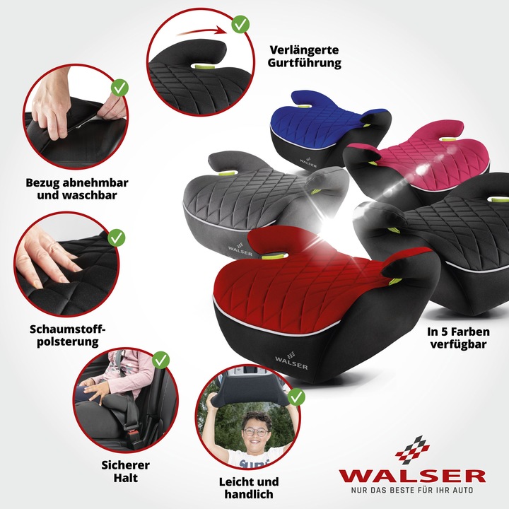 Image du produit Walser Andy (Rehausseur de siège pour enfant, Norme ECE R129/i-Size)