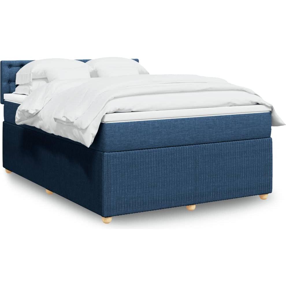 VidaXL, Bett, Bo x springbett mit Matratze 160 x 200 cm Stoff (160 x 200 cm)