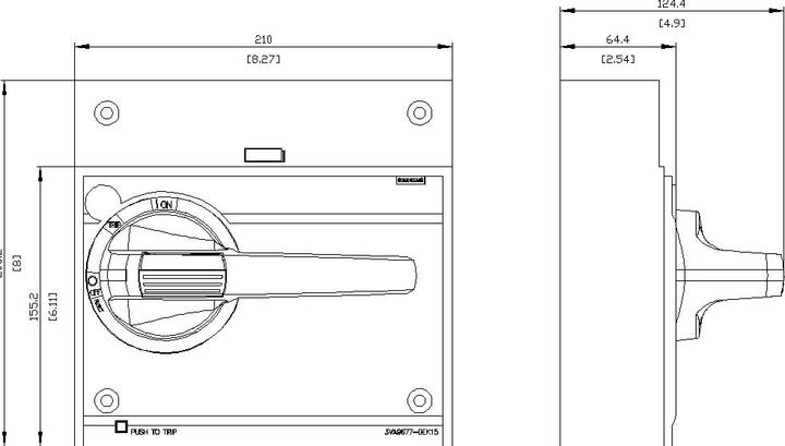 Image du produit Siemens Actionneur rotatif frontal