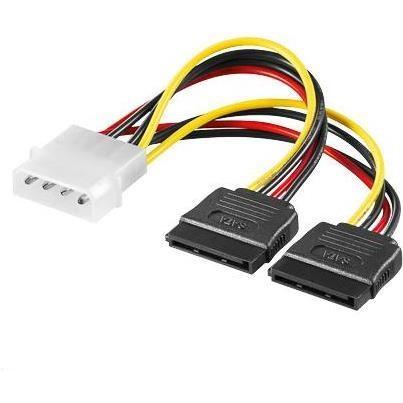 Premiumcord Cavo Di Alimentazione Da 5,25" A 2X S-Ata (Sata), Cavo Interno (Pc)