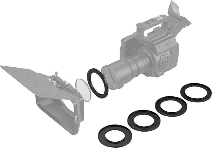 SmallRig Screw-In Reduction Ring Set with Filter Thread (67mm/72mm/77mm/82mm/86mm-114mm) for Matte Box 2660 3