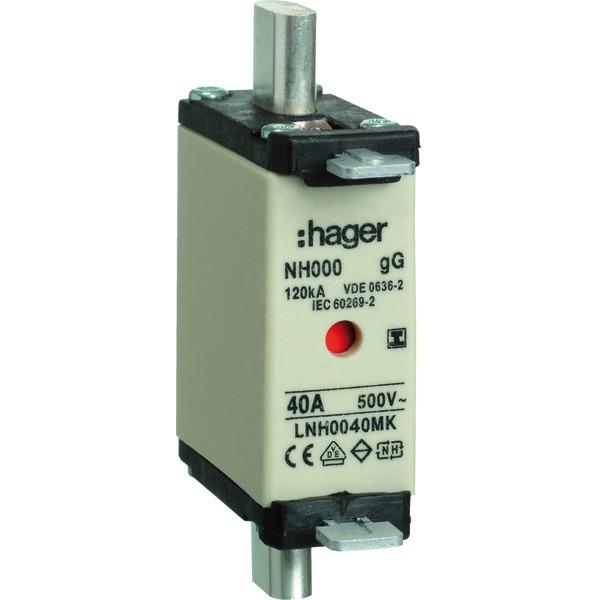 Hager, Sicherung, LNH0040MK (NH-DIN Sicherung, 40 A)