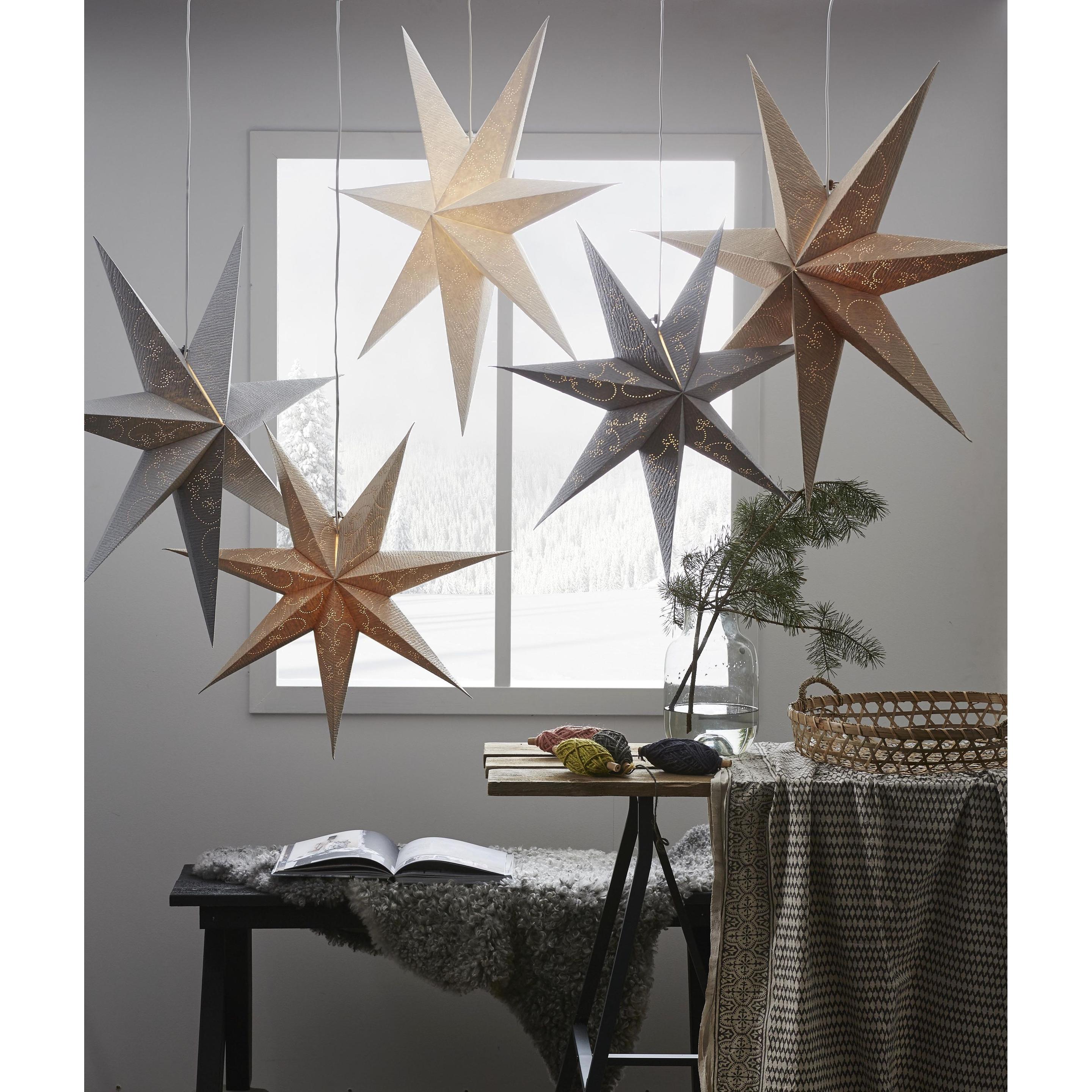 Thumbnail - Star Trading, Weihnachtsbeleuchtung, Papier Stern Decorus